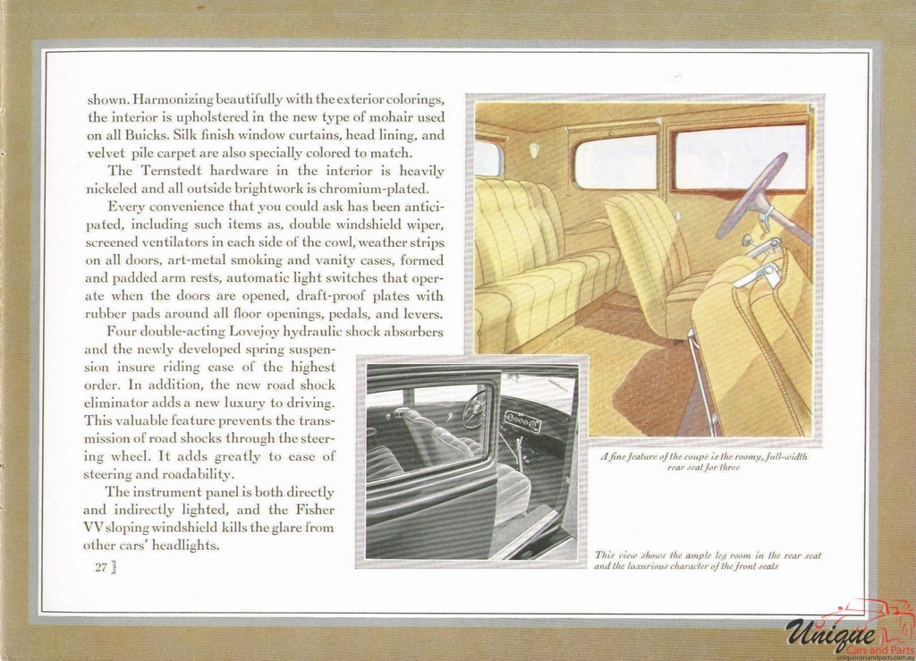 1930 Buick Prestige Brochure Page 29
